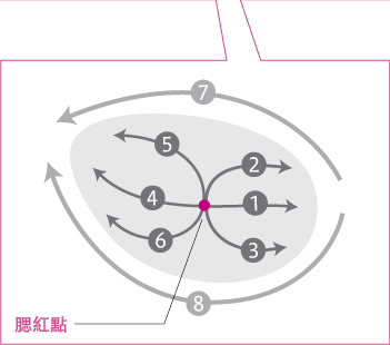 刷子的移動方法