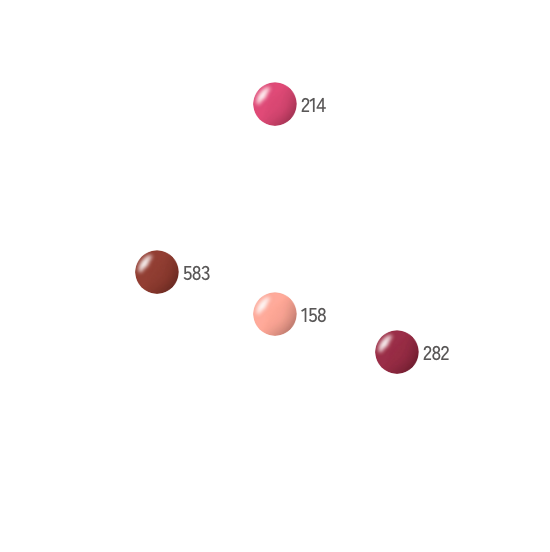 ティント リップ ジェル カラーチャート画像