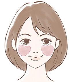 チーク使い方 イメージ画像